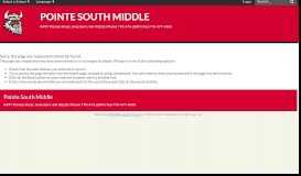 
							         Infinite Campus for Parents - Pointe South Middle School								  
							    