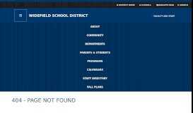 
							         Infinite Campus for Parents - Widefield School District 3								  
							    