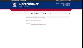 
							         Infinite Campus - Independence High School								  
							    