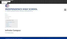 
							         Infinite Campus - Independence High School - School Loop								  
							    