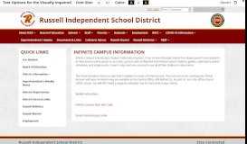 
							         Infinite Campus Information - Russell Independent School District								  
							    