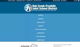 
							         Infinite Campus Login - Oak Creek - Franklin Joint School District								  
							    