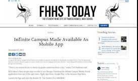 
							         Infinite Campus Made Available As Mobile App – FHHS Today								  
							    