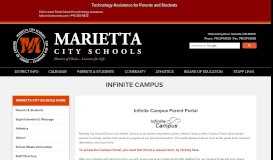 
							         Infinite Campus - Marietta City Schools								  
							    