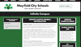 
							         Infinite Campus - Mayfield City Schools								  
							    