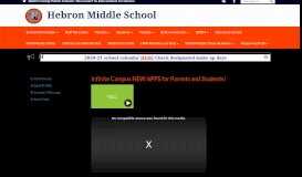 
							         Infinite Campus NEW APPS for Parents and Students! - Hebron Middle ...								  
							    