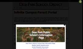 
							         Infinite Campus Parent Portal - Deer Park - Deer Park School District								  
							    