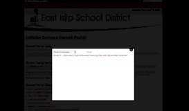 
							         Infinite Campus Parent Portal - East Islip School District								  
							    