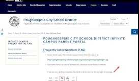 
							         Infinite Campus Parent Portal FAQ - Poughkeepsie City School District								  
							    