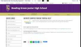 
							         Infinite Campus Parent Portal Help - Bowling Green Junior High School								  
							    