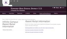 
							         Infinite Campus Parent Portal Information / Portal Information								  
							    