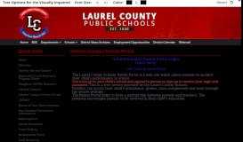 
							         Infinite Campus Parent Portal - Laurel County Schools								  
							    
