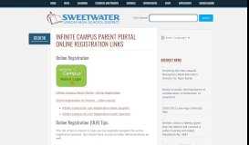 
							         Infinite Campus Parent Portal Online Registration Links - Sweetwater ...								  
							    