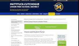 
							         Infinite Campus Parent & Student Portal - Mattituck Cutchogue Union ...								  
							    
