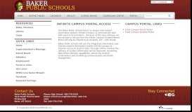 
							         Infinite Campus Portal Access - Baker Public Schools								  
							    