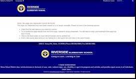 
							         Infinite Campus Portal - Riverside Elementary School								  
							    