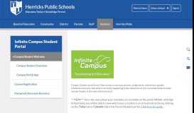 
							         Infinite Campus Student Portal / Campus Student Welcome								  
							    