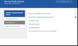 
							         Infinite Campus Student Portal / Course Registration - Herricks Public ...								  
							    