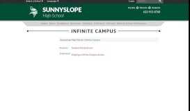 
							         Infinite Campus - Sunnyslope High School								  
							    