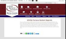 
							         Infinite Campus System Upgrade - Marion County Public Schools								  
							    