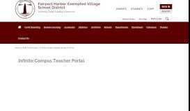 
							         Infinite Campus Teacher Portal / Home - Fairport Harbor Exempted ...								  
							    