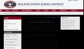 
							         Infinite Campus - Walton County School District								  
							    