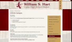 
							         Infinite Campus - William S. Hart Union High School District								  
							    