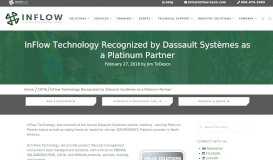 
							         InFlow Technology Recognized by Dassault Systèmes as a Platinum ...								  
							    