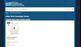 
							         Influx Web Developer Demo | Suffolk Cooperative Library System								  
							    