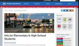 
							         Info for Elementary & High School Students - Getting around - CTA								  
							    