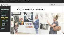 
							         Info for Parents + Guardians - RISD Pre-College								  
							    