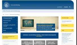 
							         Info-Portal Lehrerbildung - Otto-Friedrich-Universität Bamberg								  
							    