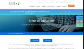 
							         Infoblox Education Services | Infoblox								  
							    