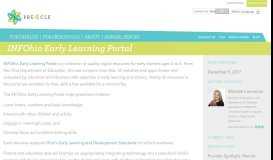 
							         INFOhio Early Learning Portal - PRE4CLE								  
							    