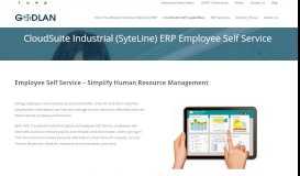 
							         Infor CloudSuite Industrial (SyteLine) ERP Employee Self ... - Godlan								  
							    