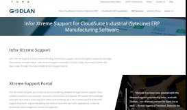 
							         Infor Xtreme Support for SyteLine ERP Manufacturing Software - Godlan								  
							    