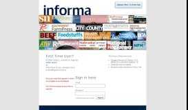
							         Informa Ad Portal Sign In								  
							    