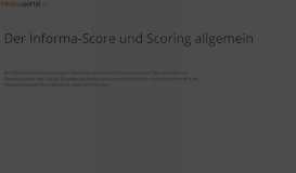 
							         Informa Score - Inkassoportal.de								  
							    