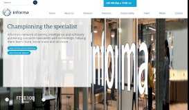 
							         Informa - Specialist Knowledge & Connections								  
							    