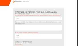 
							         Informatica Partner Application - Informatica Partner Portal								  
							    