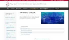 
							         Informatics Services | New Jersey Alliance for Clinical and ...								  
							    