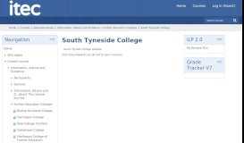 
							         Information, Advice and Guidance: South Tyneside College								  
							    