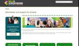 
							         Information and Support for Schools in Worcestershire - Careers Portal								  
							    