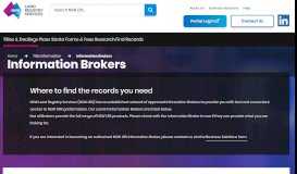 
							         Information Brokers - NSW Land Registry Services								  
							    