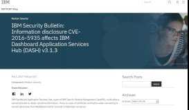
							         Information Disclosure Vulnerability in IBM WebSphere Portal (CVE ...								  
							    