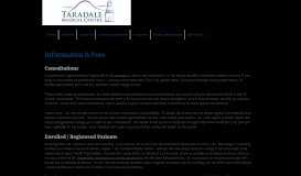 
							         Information & Fees - Taradale Medical								  
							    