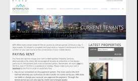 
							         Information for Current Tenants | Metropolitan Property Services								  
							    