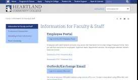 
							         Information for Faculty & Staff | Heartland Community College								  
							    