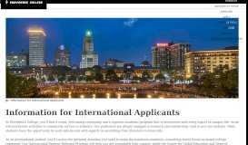 
							         Information for International Applicants – Admission at Providence ...								  
							    