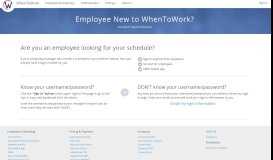 
							         Information For New Employees | WhenToWork								  
							    
